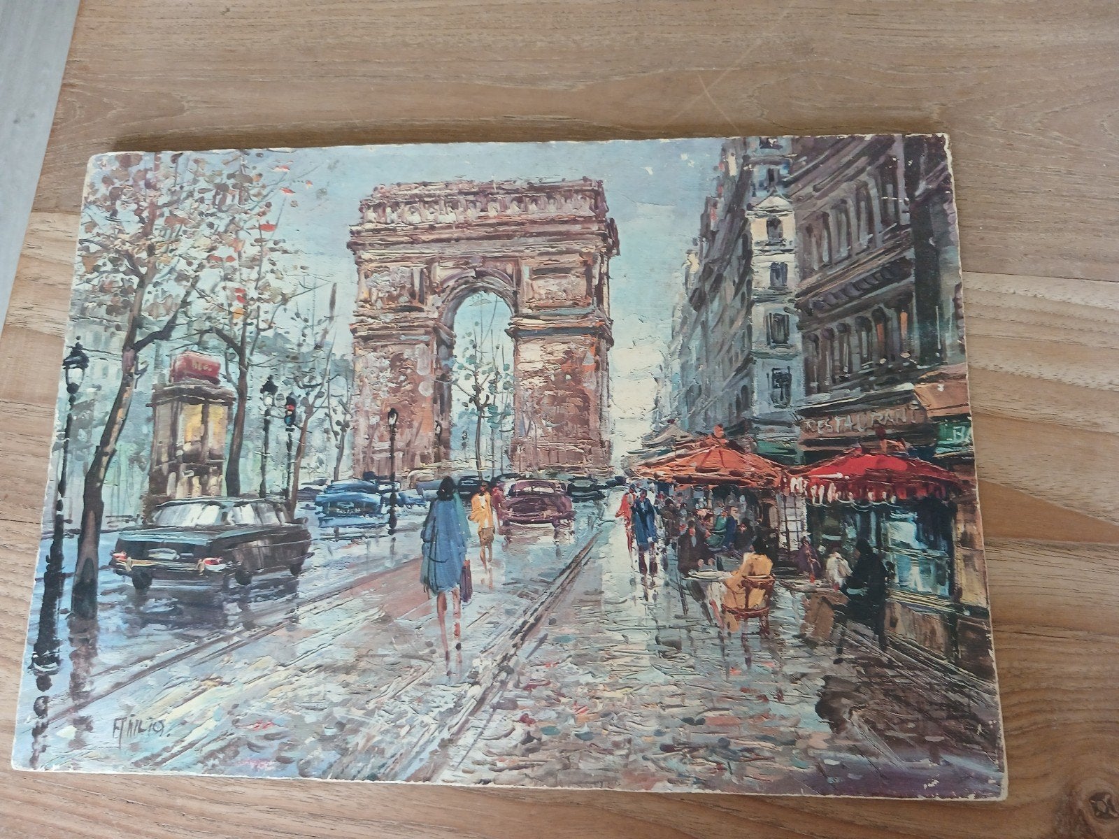 schilderij Arc de triomphe 1971, Ophalen