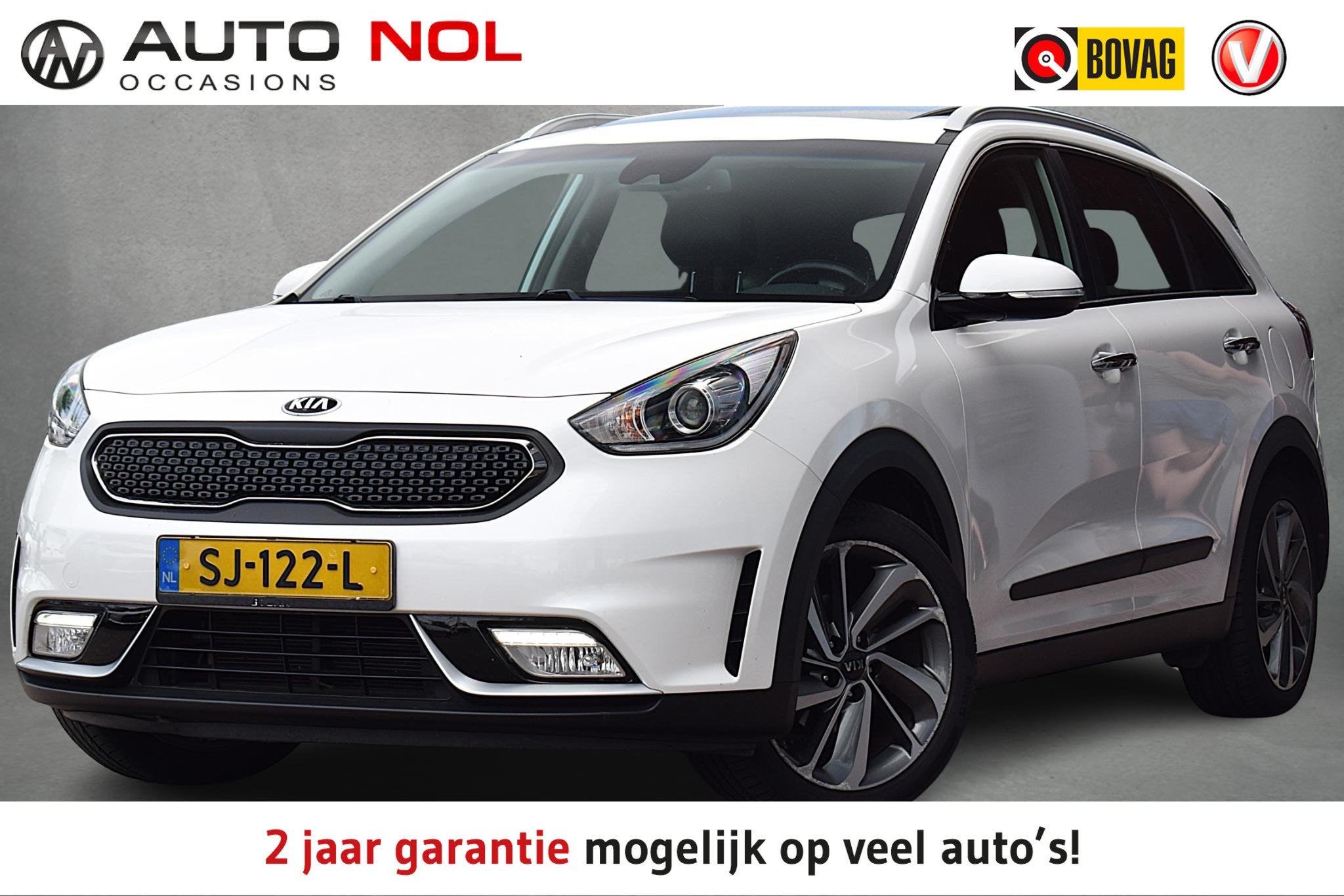 Kia Niro 1.6 GDi Hybrid Edition | Pano | Apple CarPlay | Stu, Gebruikt, Euro 6, 2 kWh, Leder en Stof