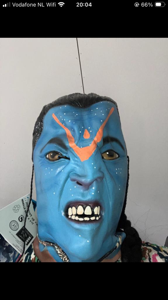 Carnavalsmasker jake sully, Ophalen of Verzenden, Nieuw, Carnaval, Accessoires