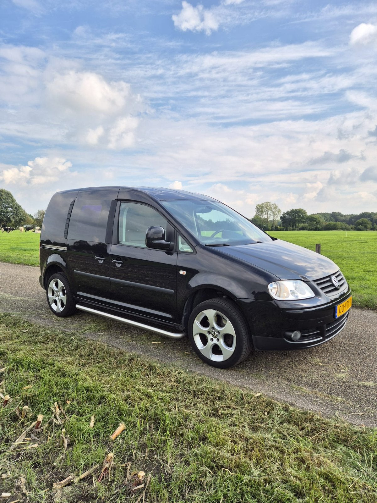 VW Caddy 2.0 TDI BTW-auto, Achterwielaandrijving, Volkswagen, Zwart, Leder