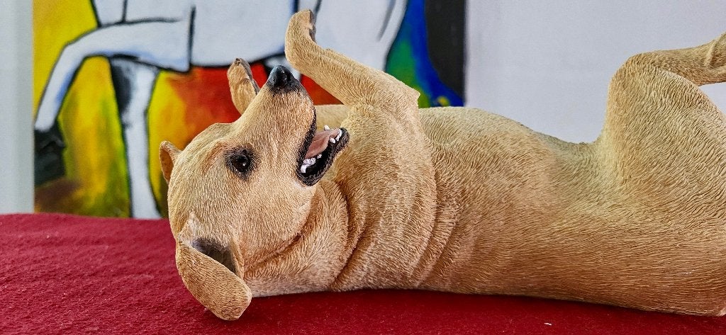 Prachtig HOND BEELDJE ~ Blonde golden Labrador / Retriever, Ophalen, Zo goed als nieuw