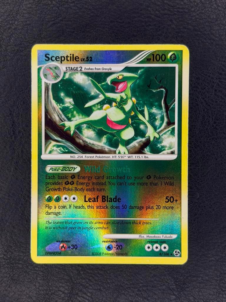 Sceptile Reverse Holo 8/106 Great Encounters, Ophalen of Verzenden, Gebruikt, Losse kaart, Foil