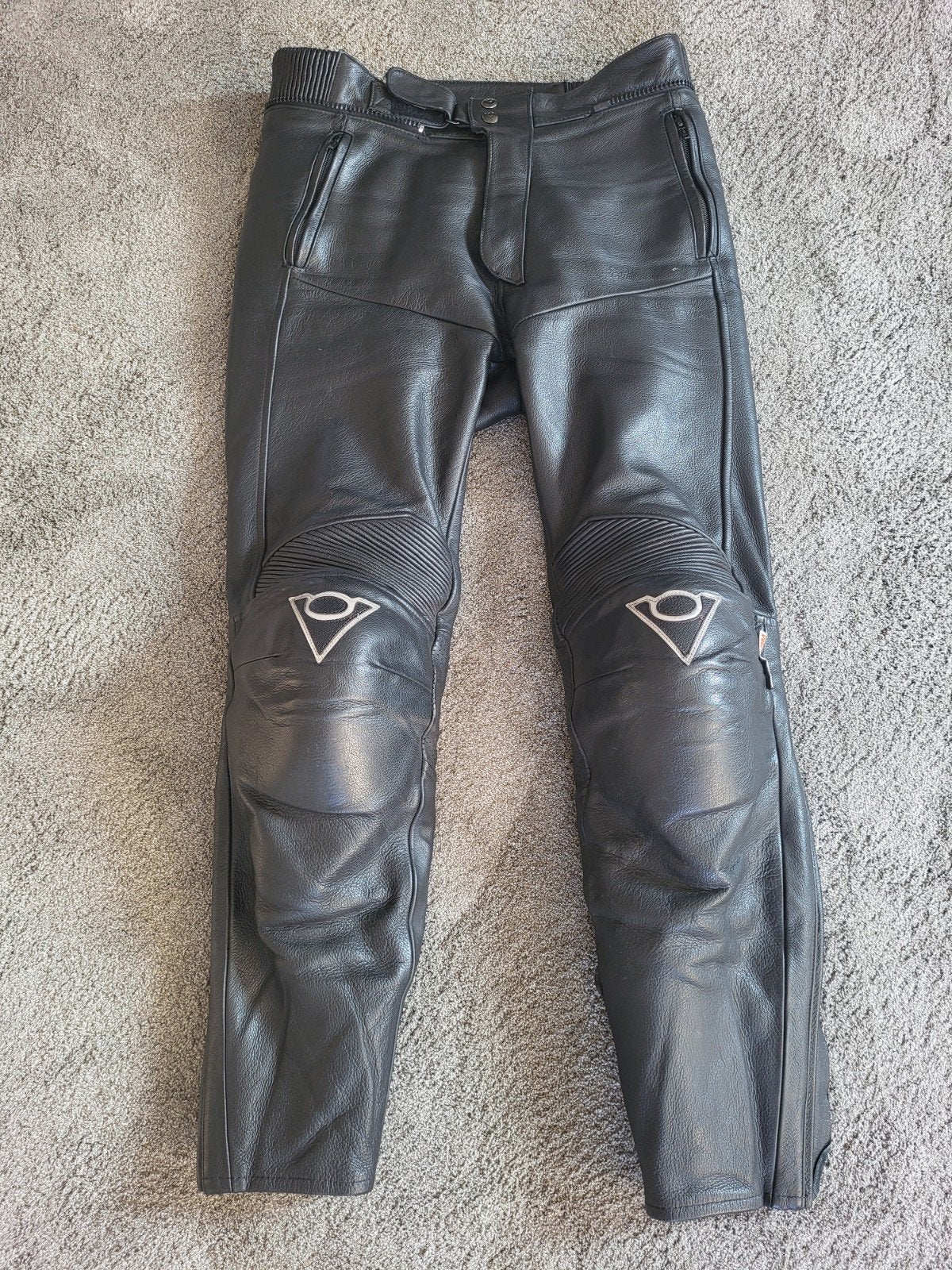 Rev'it! Leren heren Motorbroek - Zwart, Maat 50, Ophalen of Verzenden, Tweedehands, Heren, Broek | leer