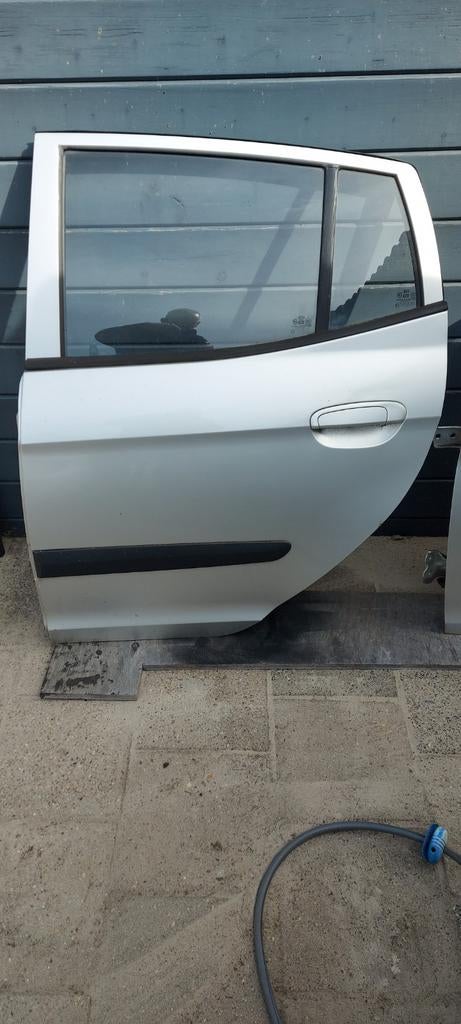 Linker deuren Kia Picanto bj 2009 kleur grijs., Auto-onderdelen, Ophalen, Voor, Kia, Deur