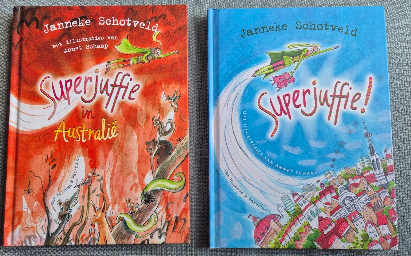 Superjuffie deel 1 en deel 9, Boeken, Ophalen, Zo goed als nieuw, Janneke Schotveld, Fictie