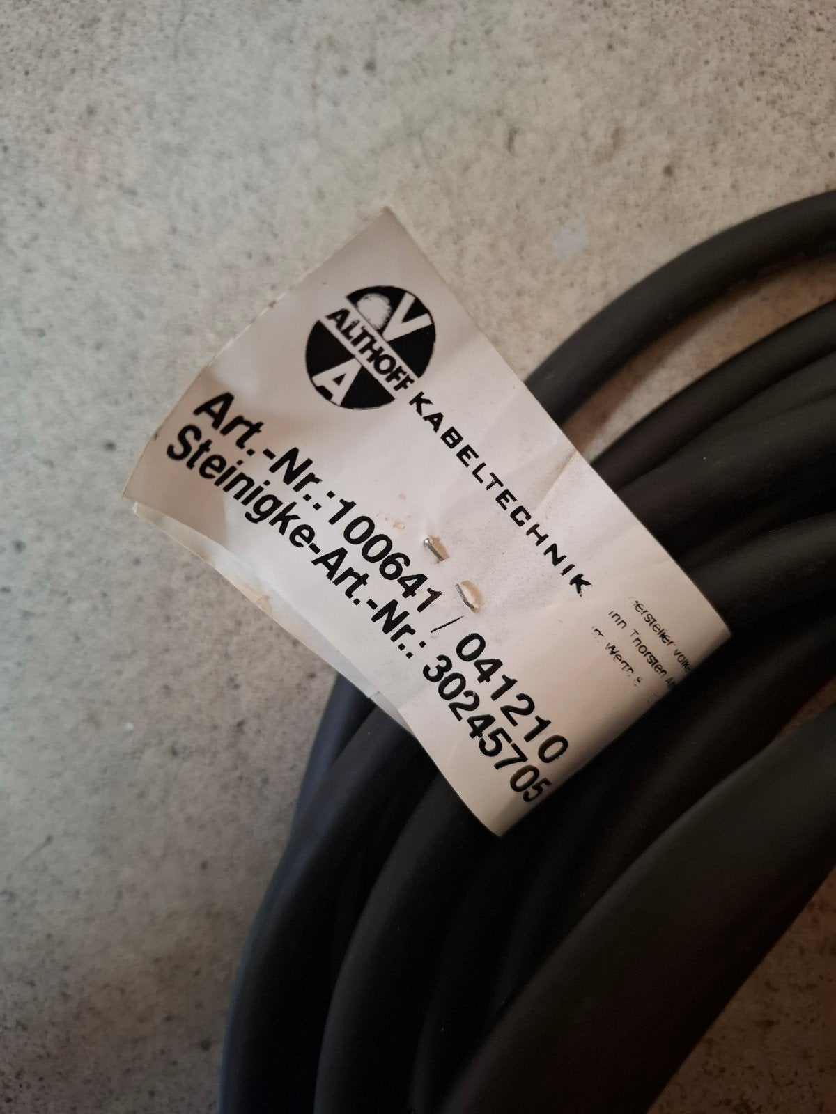 Althoff Kabeltechnik Verlengsnoer - PCE Stekker nieuw!, Doe-het-zelf en Verbouw, Elektra en Kabels, Ophalen of Verzenden