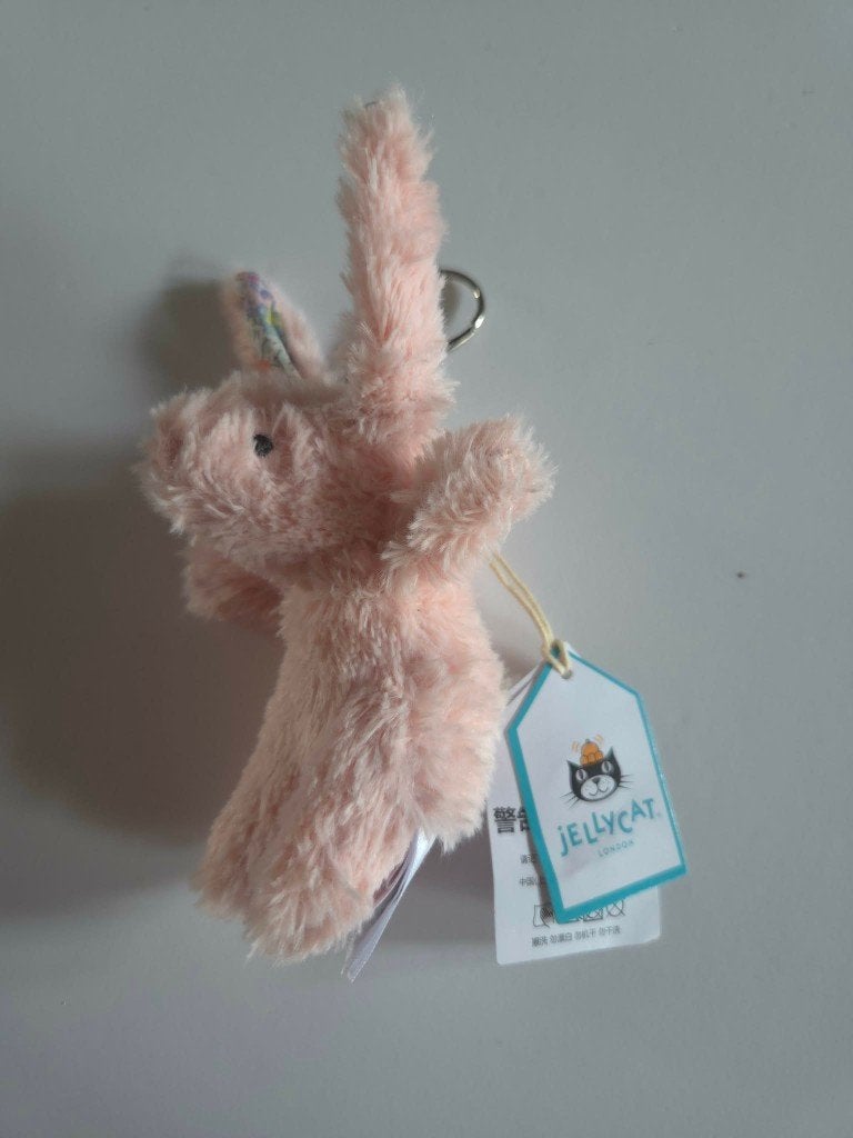 Jellycat - Sleutelhanger - Konijn, Ophalen of Verzenden, Nieuw, Konijn