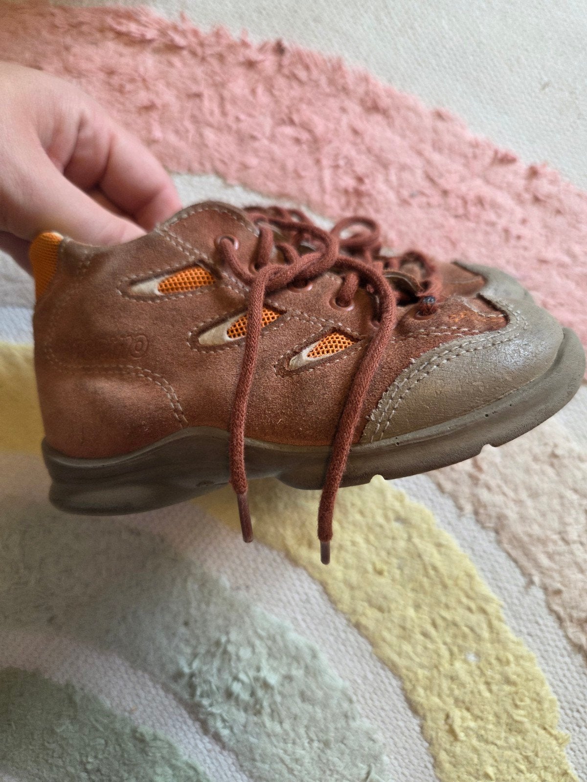 Leren bruine veter schoenen maat 23 pepino gedragen maar in, Gebruikt, Jongen of Meisje, Schoenen, Ophalen of Verzenden