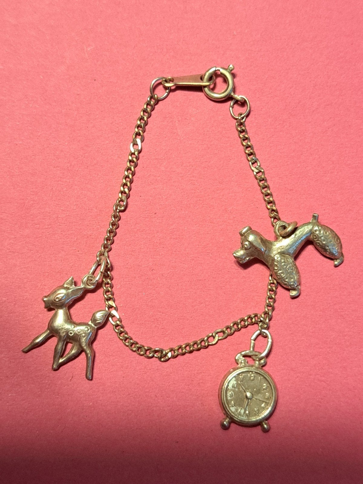 vintage zilveren kinder bedelarmbandje 14 cm, Onbekend, Ophalen of Verzenden, Zo goed als nieuw, Onbekend