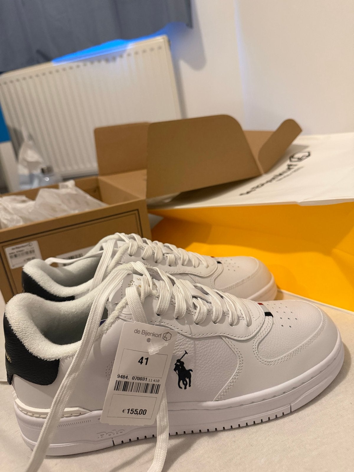 Nieuwe Ralph Lauren sneakers, maat 41, origineel Bijenkorf, Ophalen of Verzenden, Nieuw, Wit, Sneakers of Gympen