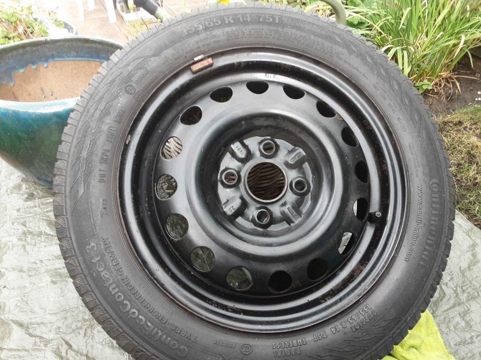 Reservewiel /  Mazda / Toyota / Peugeot/ Citroen, Ophalen, 14 inch, Gebruikt, 155 mm