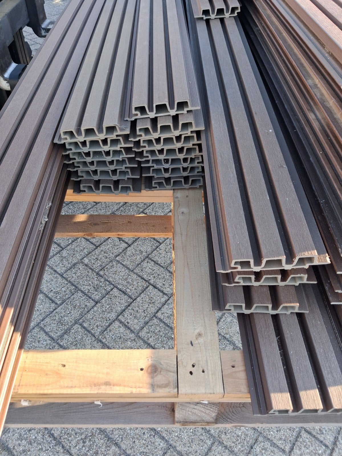 partij weo35 ipe fiberdeck gevelplanken, Ophalen, Nieuw, 250 cm of meer, Planken