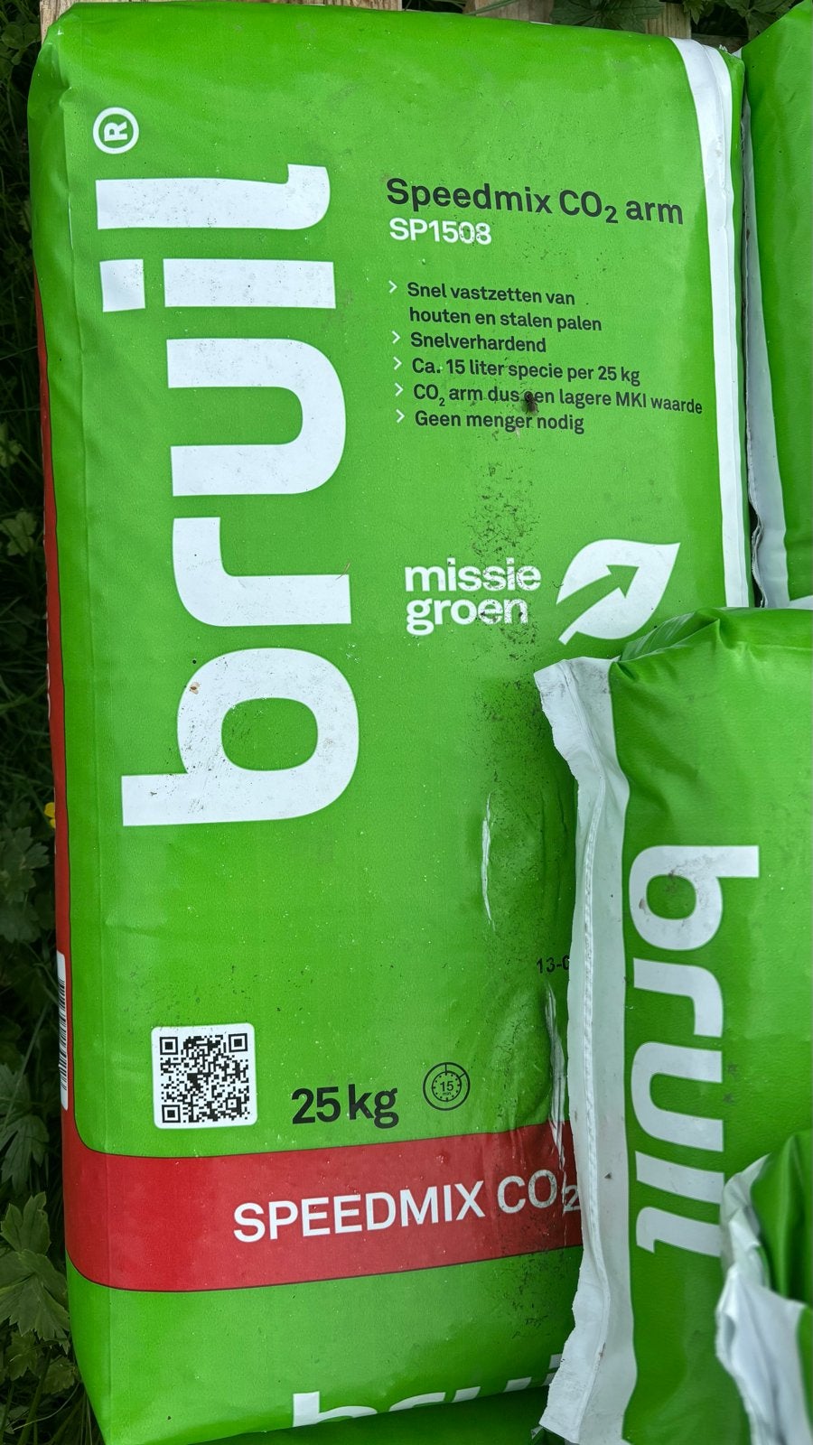 9 zakken Bruil Speedmix CO2 arm snelbeton 25 kg, Doe-het-zelf en Verbouw, Ophalen of Verzenden, Nieuw