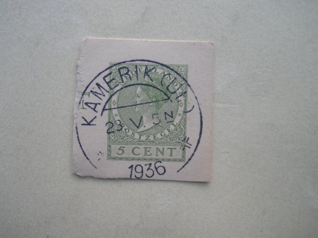 Nederland 1924/26 Kon. Wilhelmina Rondstempel Kamerik (UT), Ophalen of Verzenden, T/m 1940, Gestempeld