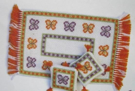 Borduurpatroon  Poppenhuis kleedje en kussentjes  nr 3119, Verzenden, Nieuw, Handborduren, Patroon