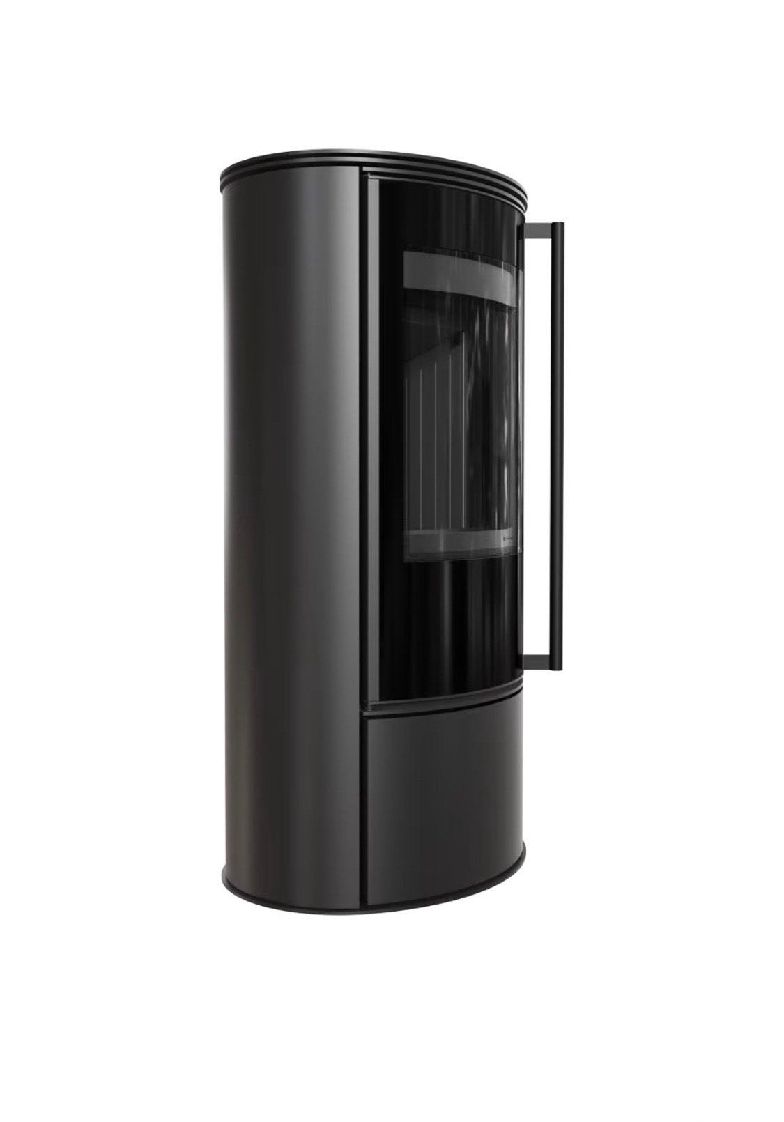 26009 Houtkachel NIEUW Erik black, Huis en Inrichting, Kachels, Ophalen, Info@woonwarmer.nl, 4264RM, Vrijstaand