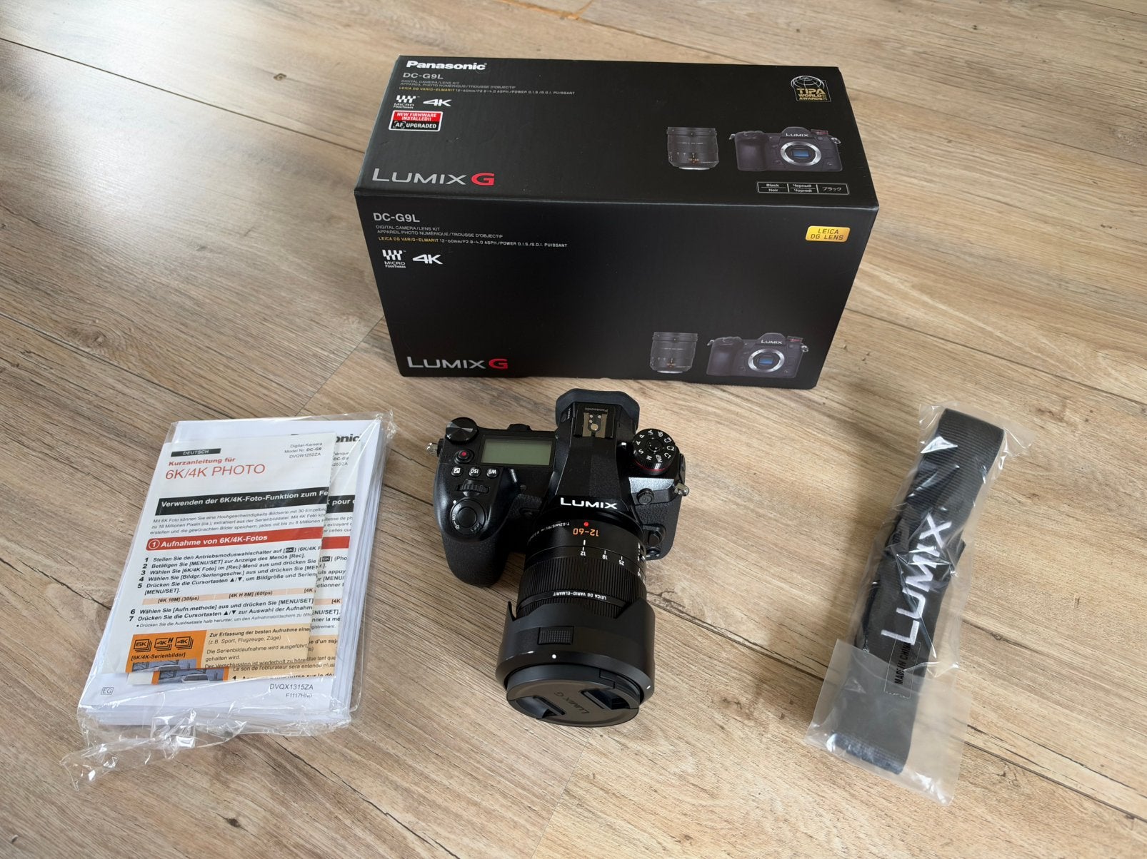 Panasonic Lumix G DC-G9 + 12-60mm f/2.8-4.0 Zwart, Audio, Tv en Foto, Ophalen, Zo goed als nieuw, Systeemcamera, Panasonic