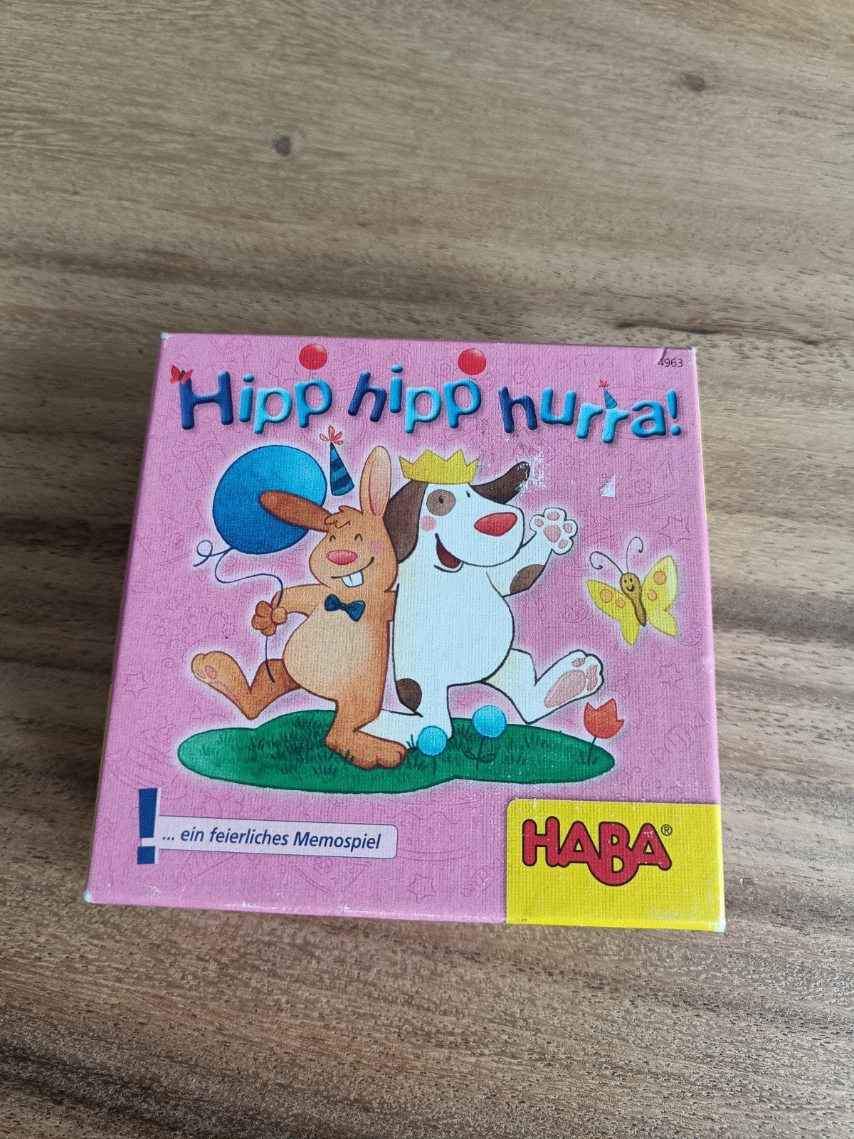 HABA Hipp Hipp Hurra! Geheugenspel voor kinderen, Drie of vier spelers, Ophalen of Verzenden, Gebruikt, HABA