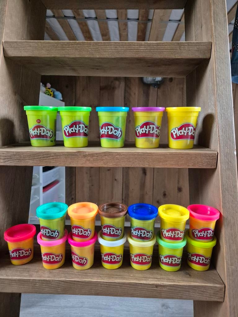 Play-Doh klei en vormpjes, diverse kleuren en maten, Kinderen en Baby's, Ophalen, Gebruikt, Bouwen