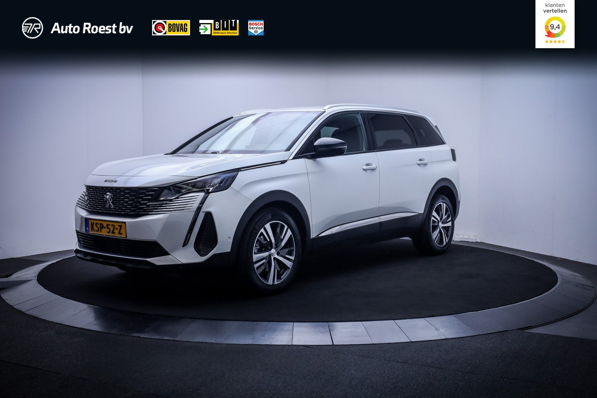 Peugeot 5008 1.2T Aut. 7p ALLURE PACK FULL LED | LUXE LEDER, Auto's, 15 km/l, Gebruikt, Zwart, 1199 cc