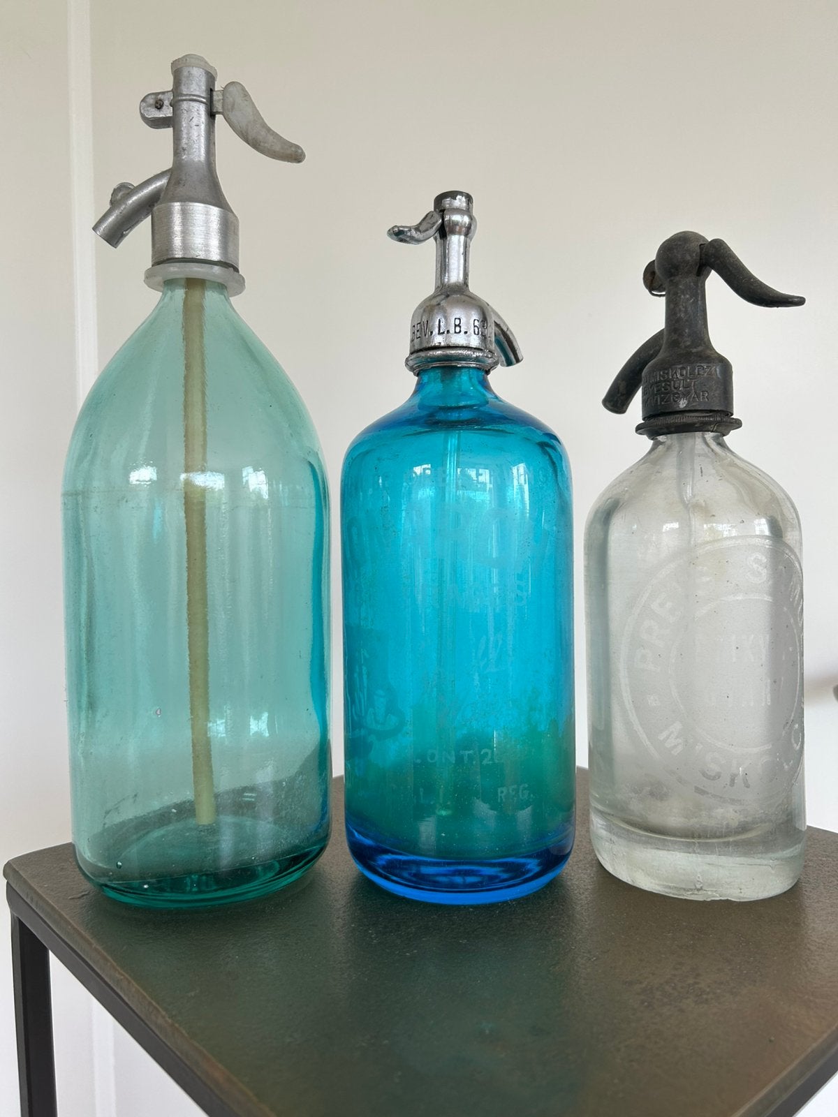 3 spuitflessen, Glas, Ophalen of Verzenden, Gebruikt