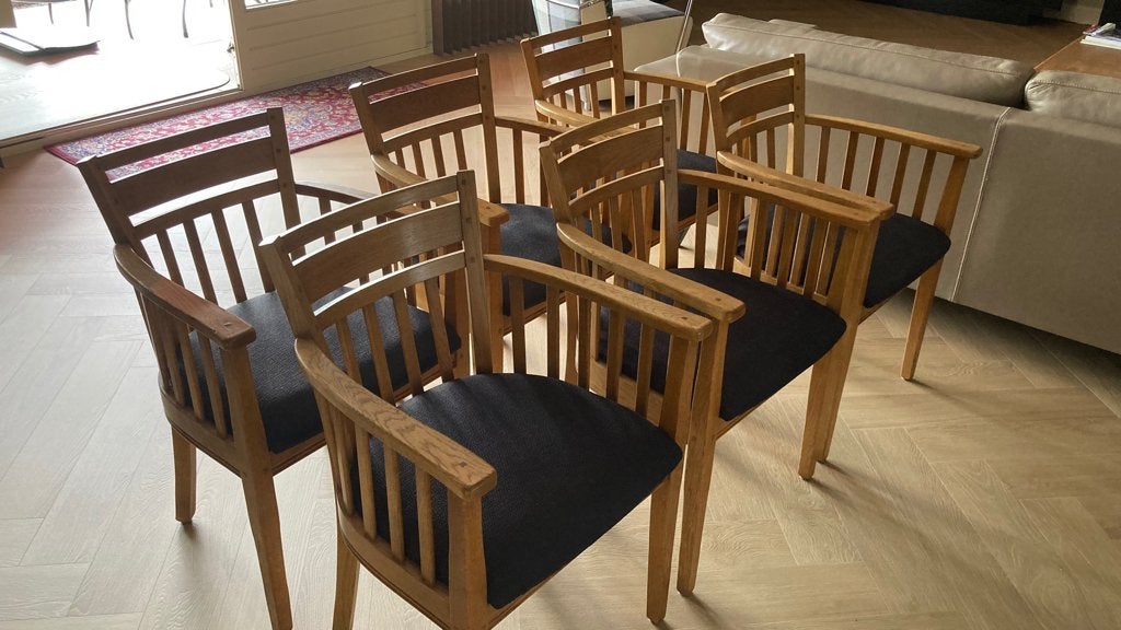 eetkamerstoelen, Huis en Inrichting, Stoelen, Ophalen, Gebruikt, Overige kleuren, Stof
