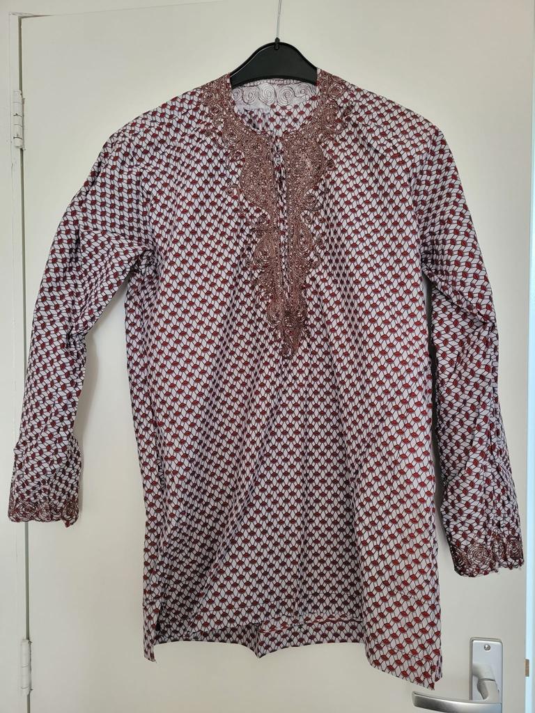 Afrikaanse kleding man maat L, Kleding | Heren, Ophalen of Verzenden, Gedragen, Maat 52/54 (L)