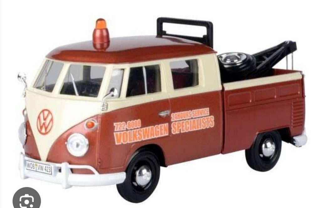 VW Volkswagen T1 afsleepwagen modelauto, Hobby en Vrije tijd, Modelauto's | 1:24, Ophalen of Verzenden, Nieuw
