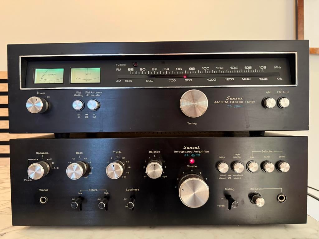 Sansui AU-4900 / TU-3900, zeer muzikaal, met garantie, Contact@vintageaudiobreda.nl, Sansui, Tuner of Radio, Losse componenten