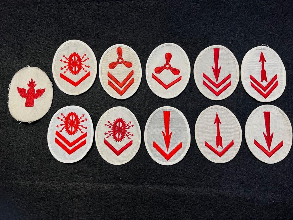 Kriegsmarine mouw patches, Verzamelen, Ophalen of Verzenden, Marine, Duitsland, Embleem of Badge