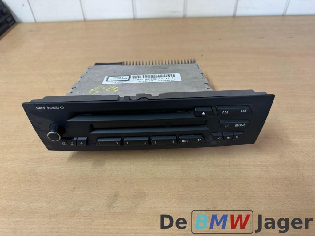 radio CD-speler BMW X1 E84 1-serie E8X 3-serie E9X 9216275, Gebruikt, Ophalen of Verzenden, BMW, BMW