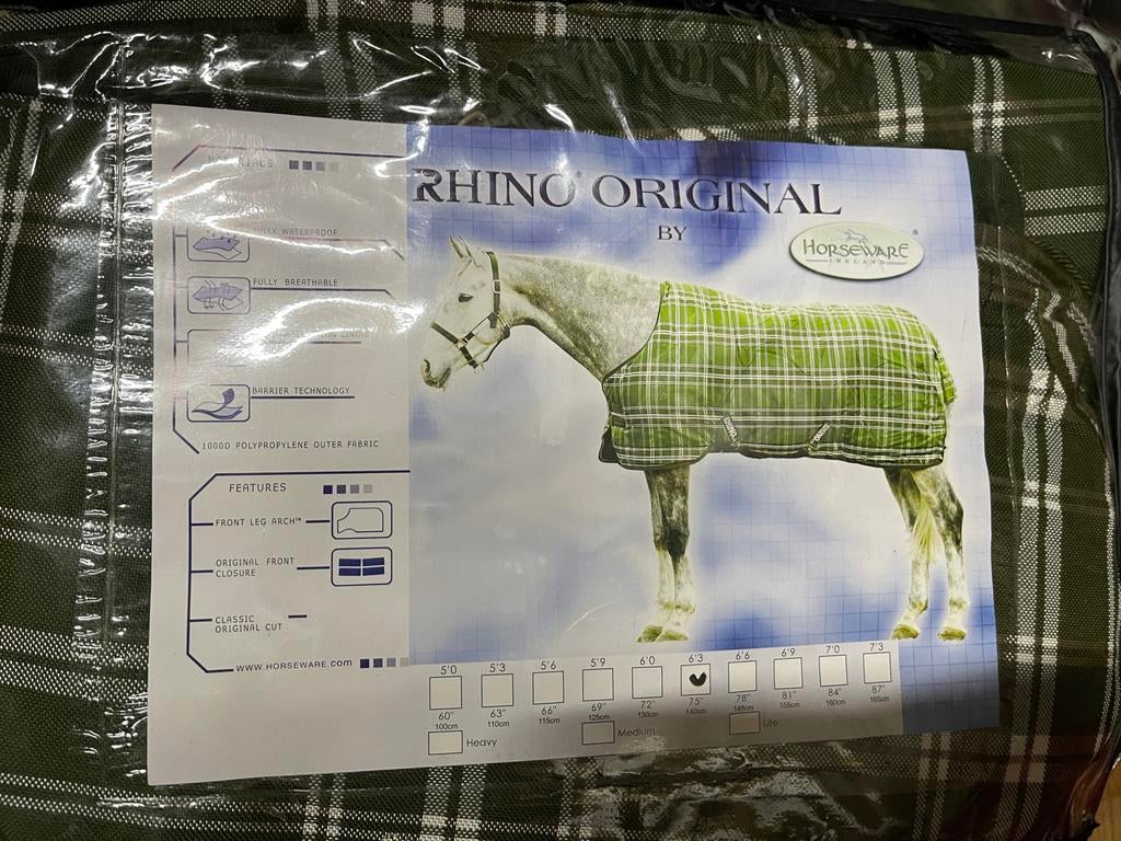 Nieuw Horseware Rhino Original regendeken maat 140 - 6’3’’, Dieren en Toebehoren, Ophalen of Verzenden, Nieuw, Deken