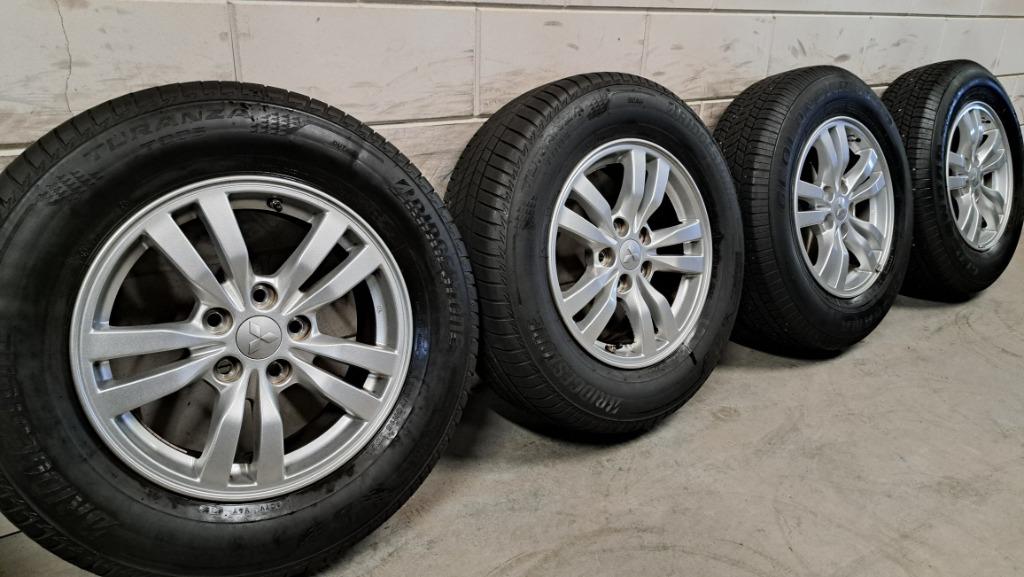 Lichtmetalen velgen Outlander Eclipse Cross Asx 215/70/16, Auto-onderdelen, Banden en Velgen, 16 inch, Banden en Velgen, Ophalen of Verzenden