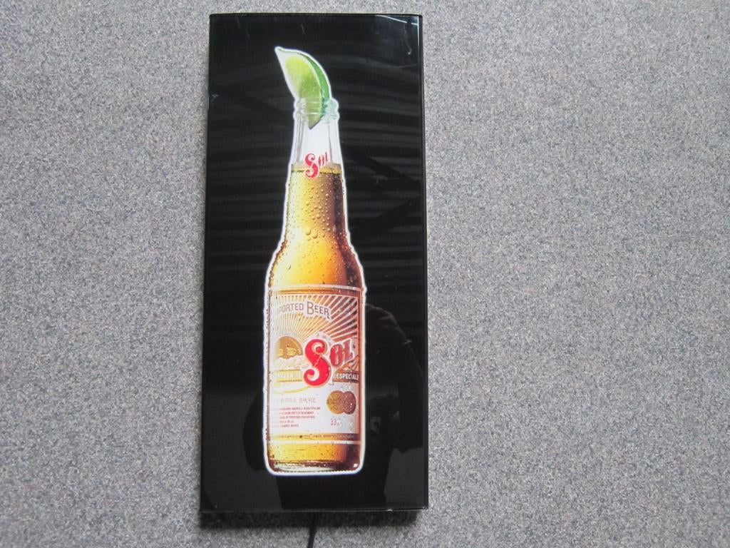 SOL BIER LAMP LICHTRECLAME, Ophalen, Zo goed als nieuw, Overige typen, Overige merken
