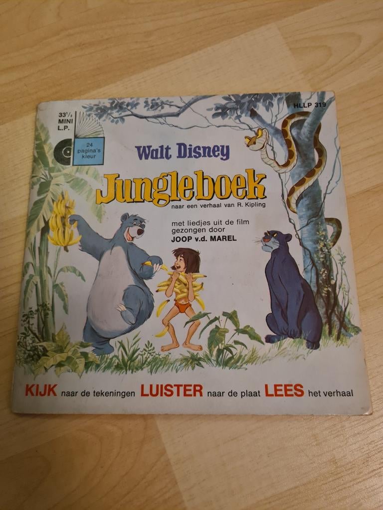 Walt Disney Jungleboek Mini LP, Ophalen of Verzenden, Zo goed als nieuw, EP, Kinderen en Jeugd