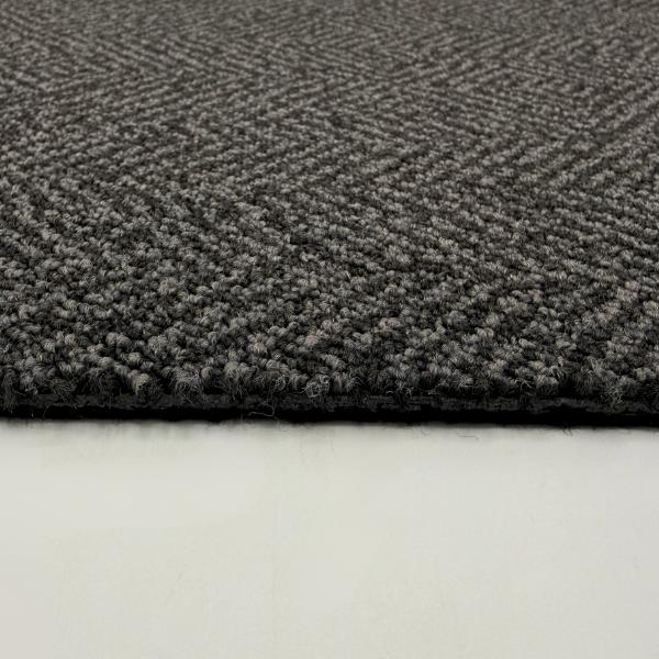 Partij 308 - 27 m² OC Fishbone 0701-47 50x50 cm tapijttegel, Ophalen, Info@tapijttegelhandel.nl, 25 tot 50 m², Grijs