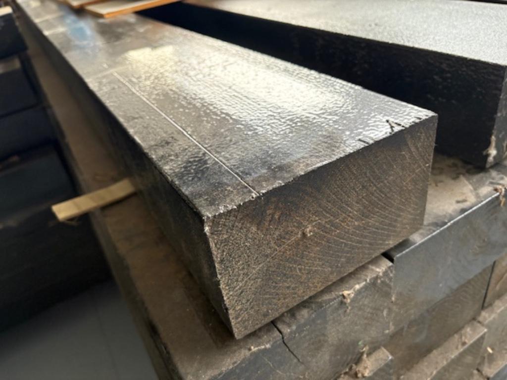 vuren verlijmde liggers zwart 95x168 zwart gecoat, Doe-het-zelf en Verbouw, Hout en Planken, Nieuw, Balk, Vuren, 200 tot 250 cm