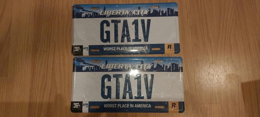 GTA IV Liberty City Licenseplate Kentekenplaat - Nieuwstaat, Avontuur en Actie, Vanaf 18 jaar, 1 speler, Nieuw