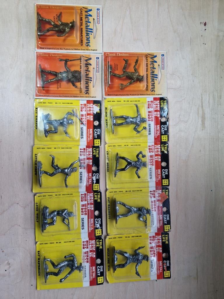 Cowboys en Indianen Metalen Figuren - Nieuw in Verpakking, Ophalen of Verzenden, Nieuw