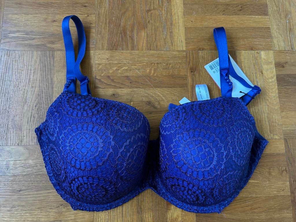 PrimaDonna Twist Lingerie Petit Paris Voorgevormde bh, 70G, Ophalen of Verzenden, Blauw, BH