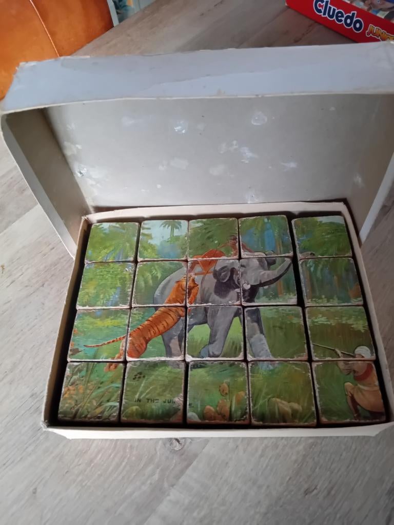 Antieke Puzzel Blokkendoos, Antiek en Kunst, Antiek | Speelgoed, Ophalen