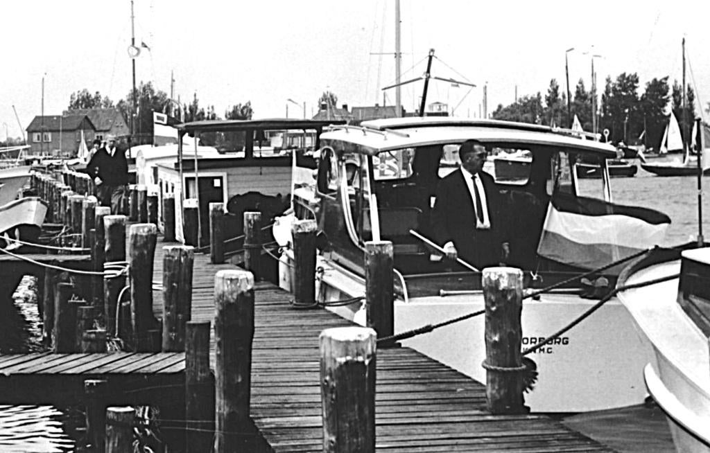 965235 Oude Wetering 1964 Jachthaven Braassemmermeer Gelopen, Ophalen of Verzenden, 1960 tot 1980, Gelopen, Zuid-Holland