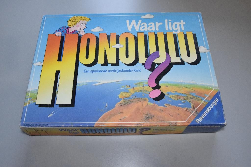 Waar ligt Honolulu, Hobby en Vrije tijd, Gezelschapsspellen | Bordspellen, Een of twee spelers, Ophalen of Verzenden, Gebruikt