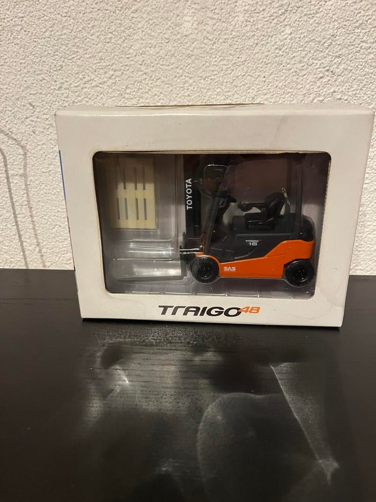 Toyota Traigo48 miniatuur heftruck, Ophalen of Verzenden, Zo goed als nieuw, Overige typen, Overige merken