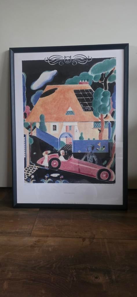 Gesigneerde Ever Meulen Zeefdruk 50x70, Antiek en Kunst, Kunst | Litho's en Zeefdrukken, Ophalen