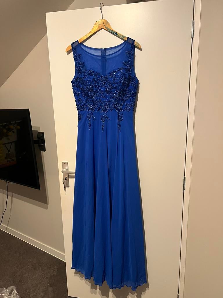 Kobaltblauwe Galajurk maat 34, Kleding | Dames, Galajurk, Blauw, Ophalen of Verzenden, Zo goed als nieuw