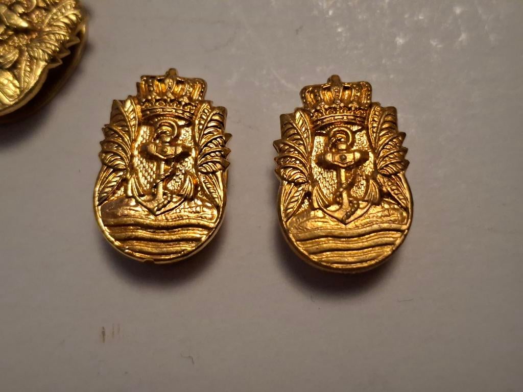 Demobilisatieinsigne marine, Ophalen of Verzenden, Landmacht, Nederland, Embleem of Badge