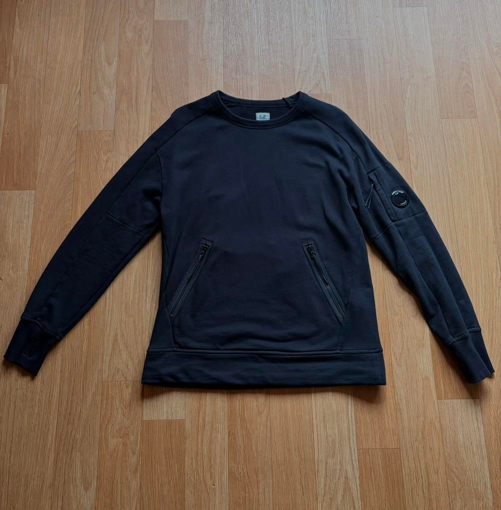 CP Company Diagonal Raised Sweater Maat M | C.P., Kleding | Heren, Truien en Vesten, Gedragen, Maat 48/50 (M), Zwart, Ophalen of Verzenden