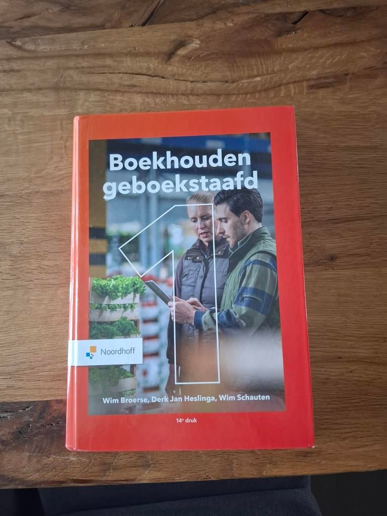 Boekhouden geboekstaafd 1 - Leerboek, Ophalen of Verzenden, Zo goed als nieuw, HBO, Noordhoff Uitgevers
