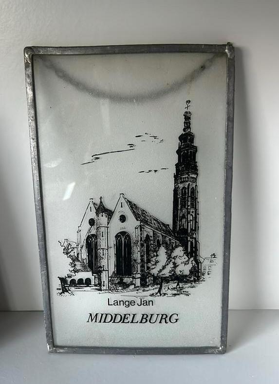 Glas in lood: Middelburg, Antiek en Kunst, Ophalen of Verzenden